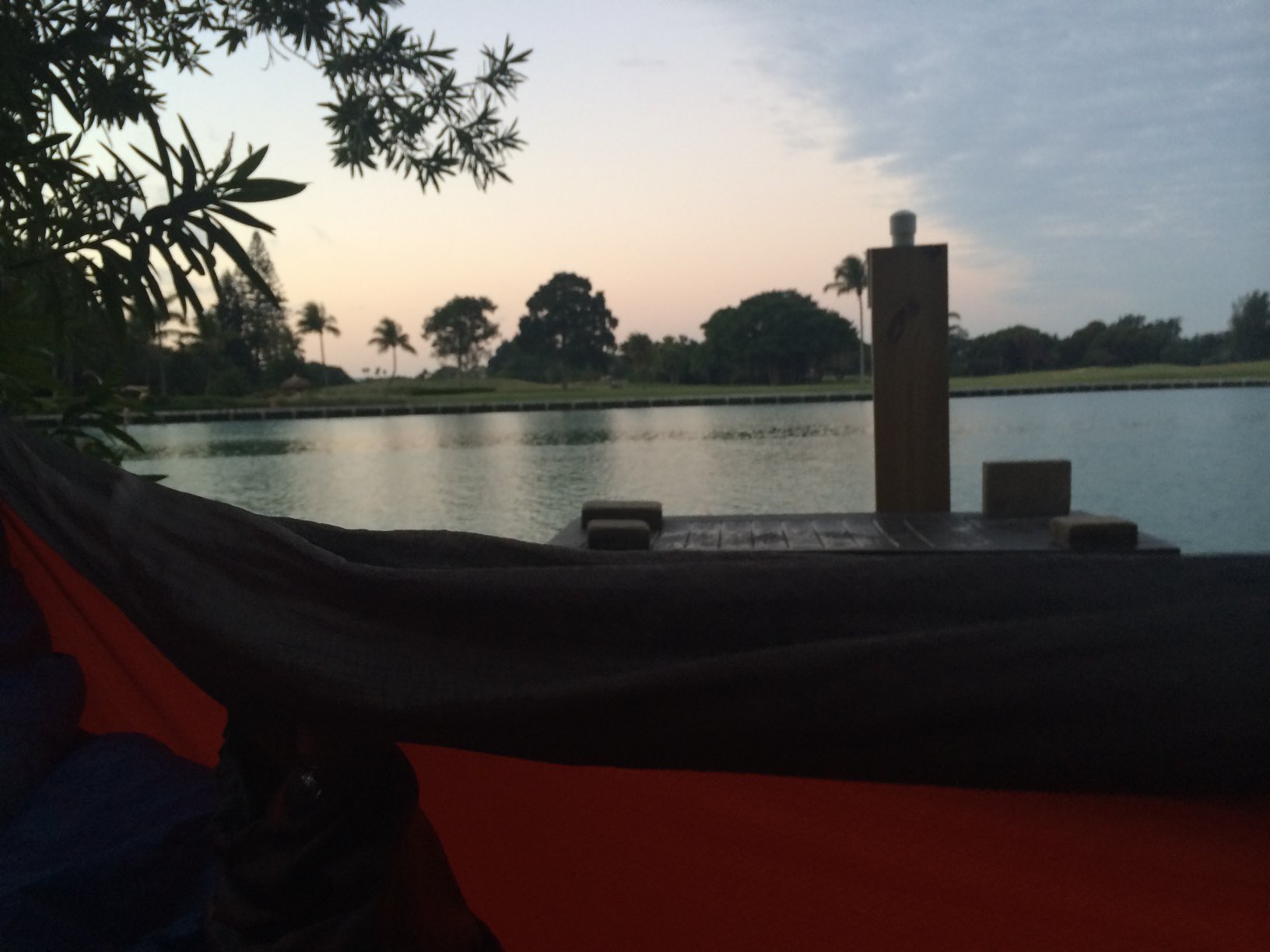 Taylor Gerring sleeping outdoors